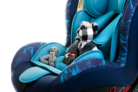 婴儿汽车座椅蓝儿童安全座旅行安全带玩具运输事故新生车辆椅子带子乘客背景