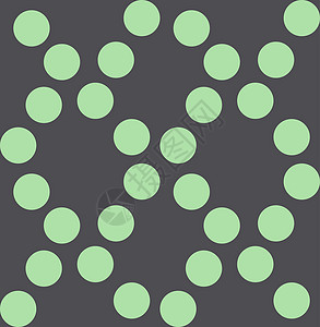 绿色圆圈图案黑色背景上带有绿色圆圈的图案插画