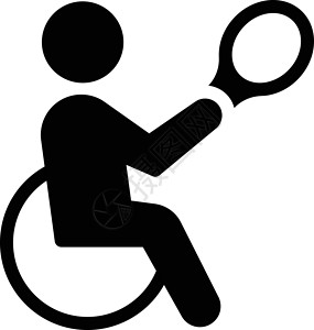残疾插图残障游戏车轮轮椅玩家活动椅子运动员行动背景图片