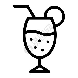 苏打汽水蓝色液体酒精黑色玻璃杯餐厅杯子白色插图酒吧背景图片