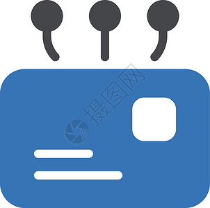 射频仪卡片电子鉴别安全隐私技术钥匙控制验证钥匙链芯片插画