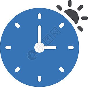时间手表插图旅行警报季节蓝色日光太阳小时季节性背景图片