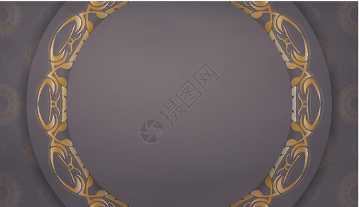 文印店背景褐色背景 有印金首饰 供案文下设计使用织物金子艺术装饰品打印风格装饰材料墙纸地毯插画
