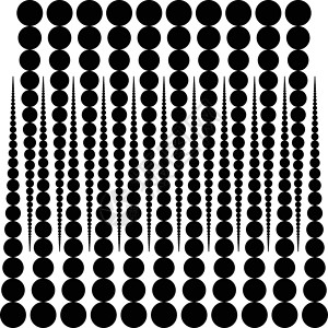 矢量回合 黑色背景上的白色圆形圆圈海浪插图织物戒指墙纸创造力艺术品圆弧气泡背景图片