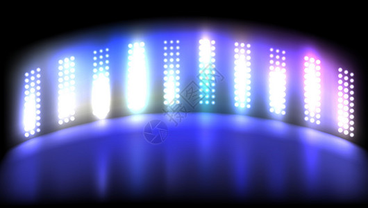 光 LED 投影面板电脑俱乐部木板监视器光灯薄膜蓝色电影体育场聚光灯背景图片