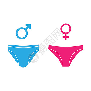 不同女性男性 女性内衣 性别图标 矢量说明 平板设计饮食活动插图数字短裤肌肉赛跑者女孩健身房身体设计图片
