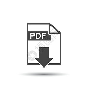 PDF 下载矢量图标 商业营销互联网概念的简单平面象形图 白色背景上的矢量图长方形插图合同艺术导航文档档案海豹床单标签背景图片