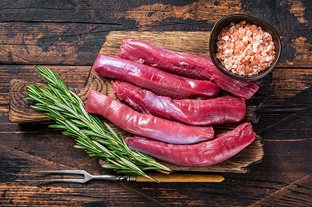 鹿肉木制的西冷洁食高清图片