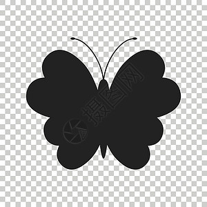 蝴蝶矢量图标 蝴蝶插图的剪影昆虫展示创造力卡片翅膀明信片背景图片