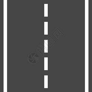 道路矢量图带有白色标记矢量图的直路 公路道路图标运输行动赛道旅行速度驾驶交通自由地平线出口设计图片