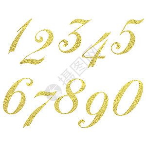 闪光字体素材金色闪闪发光的字体设计 它制作图案矢量公司贵宾生日奢华宝石数字魅力字母插图金属插画