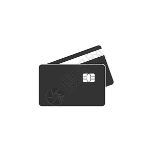 办理信用卡信用卡图标 矢量插图 平面设计金子零售签证取款机现金报酬帐户金融商业办理设计图片
