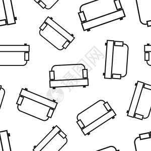 沙发无缝图案背景 商业平面矢量图 沙发符号图案背景图片