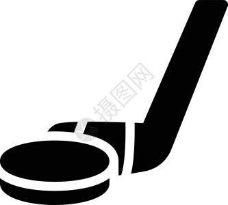 体育运动溜冰场游戏活动插图橡皮圆形黑色运动团队白色背景图片