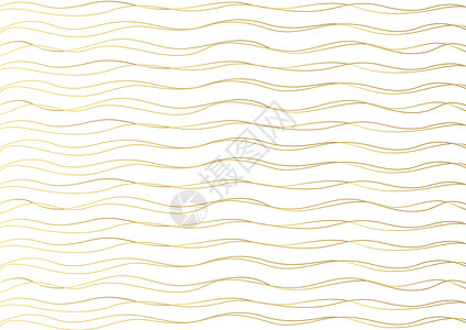 金条纹金色豪华线条图案与手绘线条 金色波浪条纹抽象背景它制作图案矢量波纹婚礼装饰绘画装饰品风格墙纸奢华纺织品海洋插画