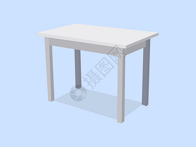 桌签模板蓝色背景上孤立的空白色塑料桌 用于产品展示模板 它制作图案对象的矢量 3d 表插画