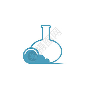 瓶设计科学瓶实验室标志图标设计模板液体瓶子玻璃技术教育化学品标识生物学管子药品插画