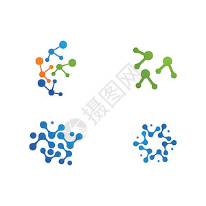 核酸分子分子标志 vecto基因生物学原子技术科学圆圈标识公司遗传插图插画