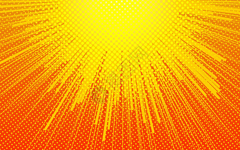 黄色半色调太阳 矢量图邮票插图流行音乐贴纸标签射线销售标识橙子圆圈背景图片