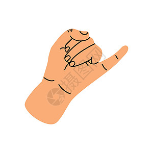 做碳交易领跑者小手指做小指 粉红承诺女士男人插图父母棕榈指甲女孩交易身体手势插画