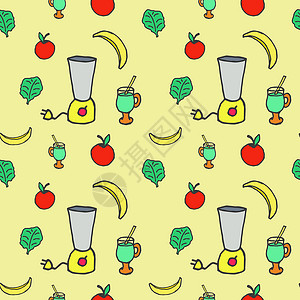 苹果奶昔思慕雪无缝背景红色果汁精力食谱饮食香蕉菜单白色生物绿色设计图片