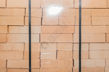 一堆耐火砖块 防火砖块橙子黏土建筑技术墙纸石工房子耐火砖烤箱材料背景