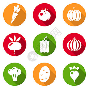 洋葱图标蔬菜图标平板套件土豆洋葱南瓜收藏黄瓜玉米水果插图叶子背景