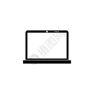 笔记本平面矢量 Ico电脑软件摄像头屏幕互联网桌面监视器插图键盘网络背景图片