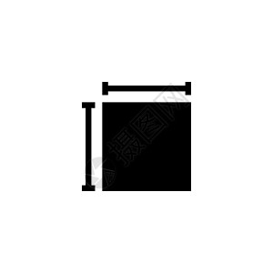圆规铅笔画元素房屋房间平面图建筑项目 平面矢量图标说明 白色背景上的简单黑色符号 用于 web 和移动 UI 元素的房屋房间计划建筑项目标志设设计图片