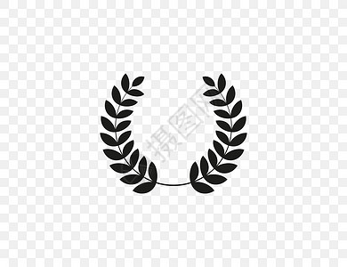 希臘摔跤 奖项 胜利图标 矢量说明 平板设计圆圈竞赛优胜者成就运动徽章树叶边界叶子外套设计图片