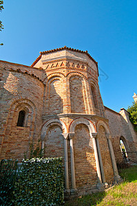圣玛丽亚阿松塔托尔切洛大教堂风光建筑风景城市旅行游客反射摄影石头建筑学背景图片