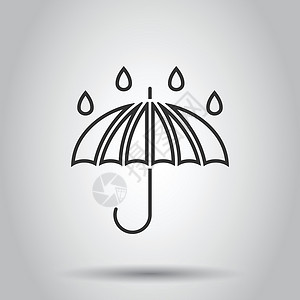 白色打开雨伞图像安全保护高清图片