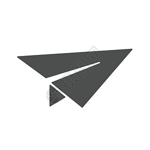 web界面网页纸飞机发送消息矢量图标隔离在白色背景上 用于 web 移动和用户界面设计的纸飞机平面图标插画