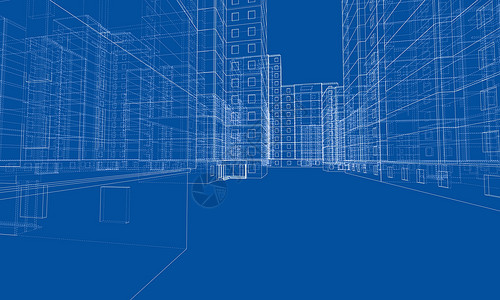 多层楼建筑的电线框架模型店铺蓝图线条建造公寓建筑学草图住房建筑师印刷背景图片