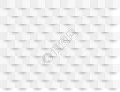 摘要白几何背景 3D纸艺术风格 矢量插图墙纸几何学网络正方形装饰品马赛克灰色折纸光学商业背景图片