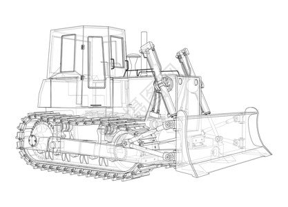 地球推土机 推土机车轮力量挖掘机平地机车辆反铲拖拉机运输金属建造设计图片
