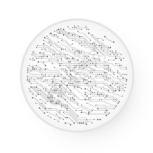 微电子学矢量电路板技术背景戒指处理器商业矩阵半导体网络插图方案芯片互联网设计图片