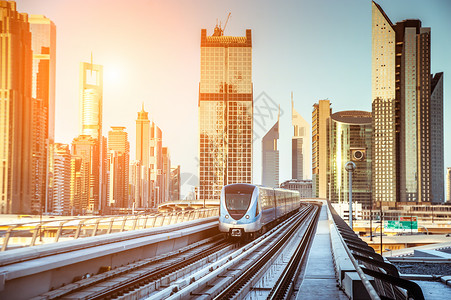 迪拜地铁摩天大楼迪拜塔高清图片