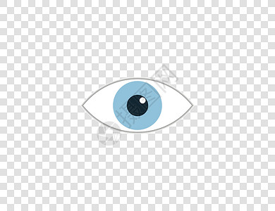 睫毛透明素材看 透明背景上的眼神图标 矢量图示 平坦镜片眼球商业男性圆圈白色手表光谱曲线插图设计图片