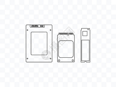 ssdSSD mSATA M2 SSD 图标 矢量图 平面设计电子硬盘驾驶电脑芯片钥匙技术笔记本容量电路板插画