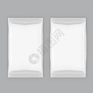 密封袋两次白塑料包装 平滑和充气插画