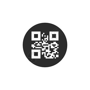 艺术二维码QR码图标 矢量图解 平面设计鉴别男性网络条码销售编码二维码艺术商业标签设计图片