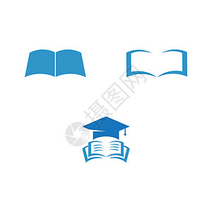 Book logo 模板矢量背景图片