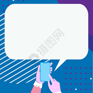 iphonex手机框移动绘图通过语音气泡分享积极的评论和良好的反应 智能手机绘图在气球对话中发布精彩评论商务数据墙纸短信通讯推介会创造力男人蓝色卡通设计图片