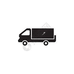 运货卡车图标机器质量插图商业服务产品送货互联网货物零售背景图片