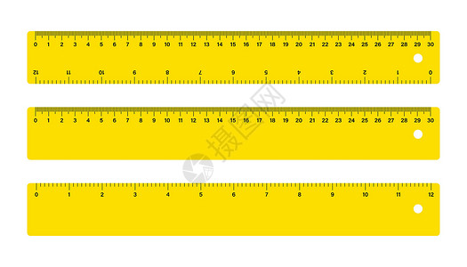 30厘米 测量磁带标尺学校衡量标准厘米几何学办公室毫米塑料插图水平乐器教育尺寸图片