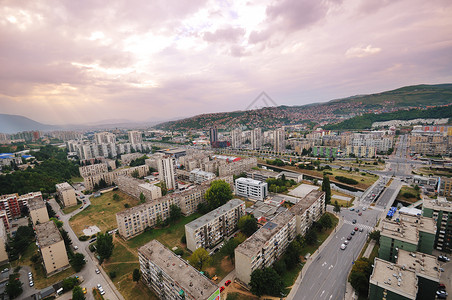 波黑萨拉热窝萨拉耶沃市风景天空景观地标城市生活鸟瞰图眼睛旅游商业建筑胸部背景