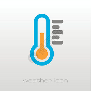 热量温度温度计热热量图标 气象学 天气健康摄氏度医疗气象科学药品测量乐器温度插图插画