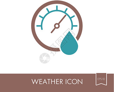 湿度图示 气象 天气温度计插图气氛预报压力气候晴雨表背景图片