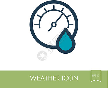 湿度图示 气象 天气插图气氛气候预报晴雨表压力温度计背景图片